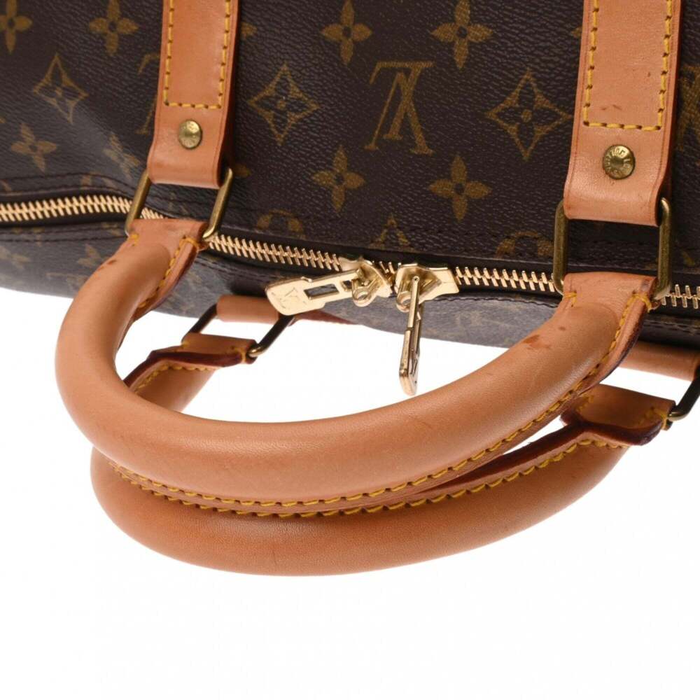 LOUIS VUITTON Brown Monogram Canvas Keepall 55 Boston Bag - Picture 4 of 11